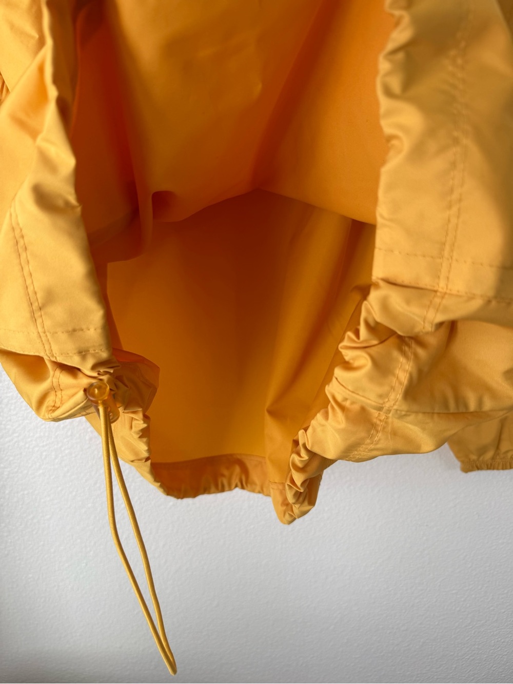 Vintage 90’s London Fog Yellow Hooded Anorak Rain Jacket Windbreaker Men’s XL - Picture 4 of 14